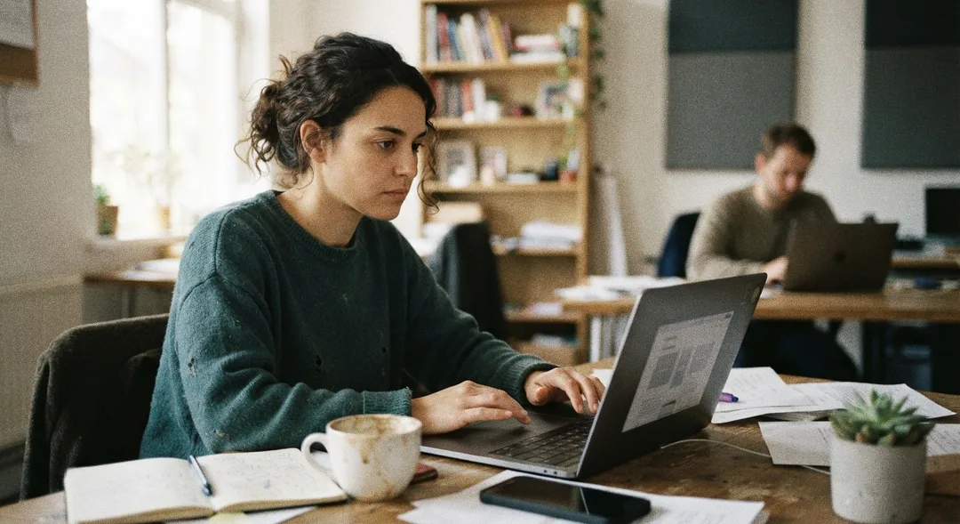 Business websites on a computer Business websites on a computer